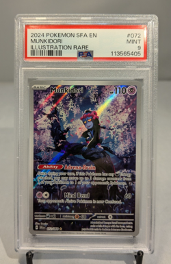 2024 Pokemon Sv Shrouded Fable Munkidori 072/064 PSA 9 - Image 1