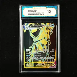 TQG 10 GEM MINT 2022 Pokemon ENG Ice Rider Calyrex VMAX TG29/TG30 SR - Image 1