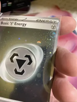 Pokemon 151 Basic Steel Energy 008 Holo Variant 5 Swirls!! - Image 5