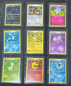 Pokemon TCG Eeveelutions Black & White Eevee Promo Set BW87-94 Plus Sylveon 2013 - Image 1