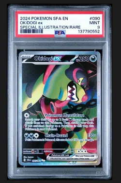 Okidogi ex 090/064 Pokemon Shrouded Fable SIR Special Illustration PSA 9 MINT - Image 1