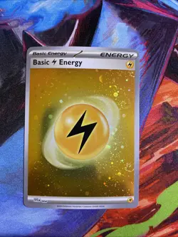 Pokemon 151 Lightning Energy 004 [5x Swirls] Galaxy Cosmos Holo Variant NM/M - Image 1