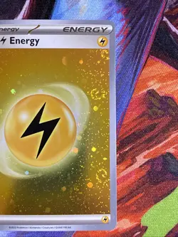 Pokemon 151 Lightning Energy 004 [5x Swirls] Galaxy Cosmos Holo Variant NM/M - Image 3