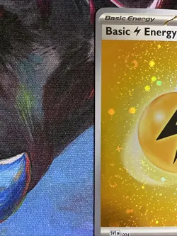 Pokemon 151 Lightning Energy 004 [5x Swirls] Galaxy Cosmos Holo Variant NM/M - Image 4