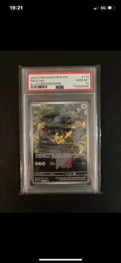 PSA 10 Pikachu Illustration Rare 173/165 English Pokemon Scarlet & Violet 151 - Image 1