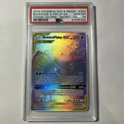 2019 Pokemon SM Cosmic Eclipse Blastoise Piplup Tag Team GX #253/236 PSA 10 - Image 1