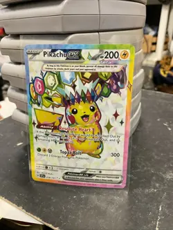 2024 PIKACHU EX 219 SURGING SPARKS ULTRA RARE SCARLET VIOLET POKEMON GEM MINT - Image 2