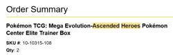 ✅CONFIRMED PRESALE✅ Ascended Heroes Pokemon Center Elite Trainer Box (ETB) - Image 3