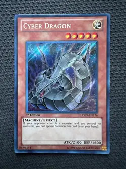 Yugioh Cyber Dragon 1st Edition Secret Rare LCGX-EN176 NM - Image 1
