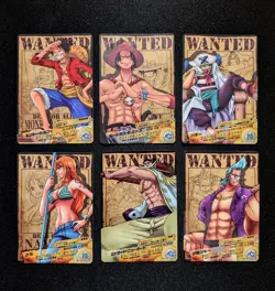One Piece WANTED Luffy Nami Ace Buggy Whitebeard Franky OP AR Carddass - Image 1