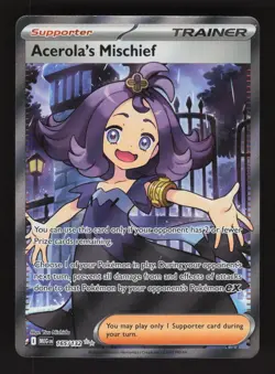 Acerola's Mischief 165/132 Pokemon Mega Evolutions Holo Full Art Card - Image 1