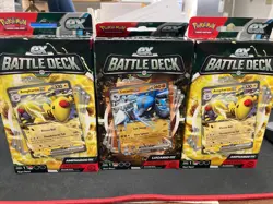 Pokemon TCG 2 ea Ampharos ex & 1ea Lucario ex Battle Deck 60 Cards NEW SEALED 820650852282 - Image 1