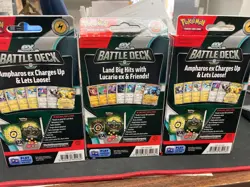 Pokemon TCG 2 ea Ampharos ex & 1ea Lucario ex Battle Deck 60 Cards NEW SEALED 820650852282 - Image 2