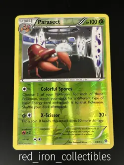 Parasect 7/83 Reverse Holo Rare Generations XY Pokemon Card 2016 - Image 1