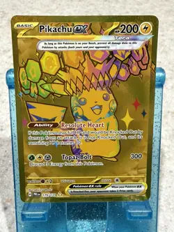 Pokemon TCG Pikachu EX Hyper Rare Card 179/131 Prismatic Evolutions - Image 1