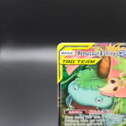 Venusaur & Snivy GX 1/236 Pokemon Card - Sm: Cosmic Eclipse - NM - Image 3