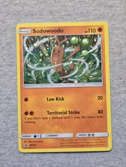 Sudowoodo SM207 Pokemon Sun & Moon Black Star Promo Cosmos Holo Rare Card - Image 1