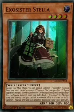 GRCR-EN014 EXOSISTER STELLA SUPER RARE 1ST EDITION YuGiOh CARD - Image 1