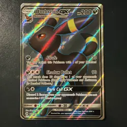 Pokemon Card Umbreon GX 142/149 Sun & Moon Ultra Rare - Image 1