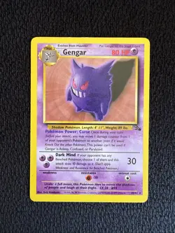 GENGAR - 20/62 - Fossil Unlimited Non Holo Rare Card Pokemon TCG WOTC LP - Image 1