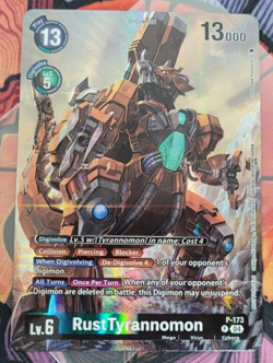 RustTyrannomon P-173 Promo Box Topper Update Pack 2025 Digimon Card - Image 1