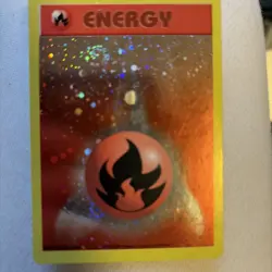 Pokemon Card - Fire Energy (WotC 2002 Energize League Promo) Reverse Holo - Image 1