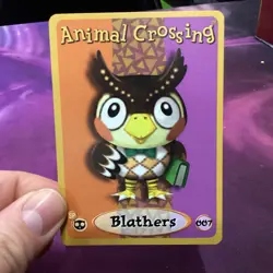 Animal Crossing Blathers 007 E-Reader Card Nintendo GameCube Series 1 2002 - Image 1