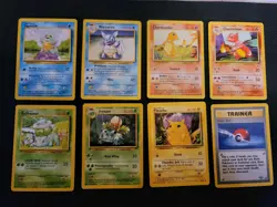 ORIGINAL BASE SET COLLECTION STARTER POKEMON CARDS /102 CLASSIC 1999 RELEASE - Image 1