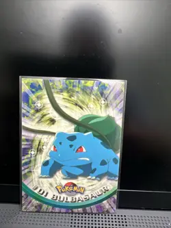 Bulbasaur #01 Topps TV Animation Edition Black Label Pokemon Card - Image 1