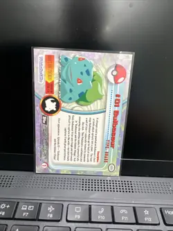 Bulbasaur #01 Topps TV Animation Edition Black Label Pokemon Card - Image 2