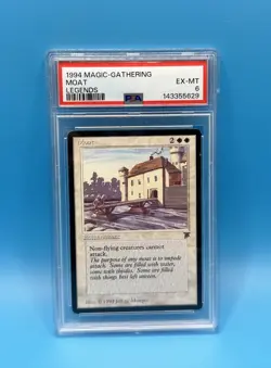PSA 6 Magic the Gathering MTG - Moat - English Legends Fast Shipping !!! - Image 1