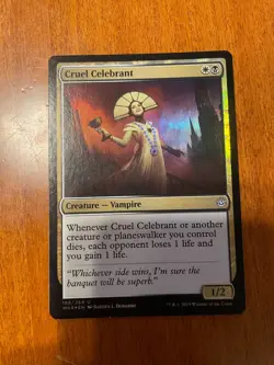 Cruel Celebrant FOIL x1 War for the Spark Pack Fresh FREE SHIPPING - Image 1