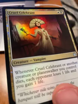 Cruel Celebrant FOIL x1 War for the Spark Pack Fresh FREE SHIPPING - Image 3