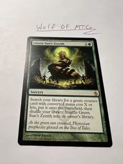 MTG Magic the Gathering Green Sun's Zenith (81/161) Mirrodin Besieged LP - Image 1