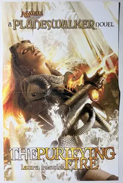 Magic the Gathering MTG Purifying Fire Novel Promotional Poster 2009 New - Image 1