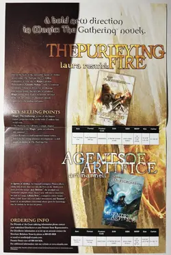 Magic the Gathering MTG Purifying Fire Novel Promotional Poster 2009 New - Image 2