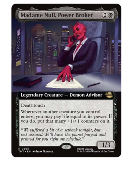 Madame Null, Power Broker - Extended Art Teenage Mutant Ninja Turtles MTG - Image 1