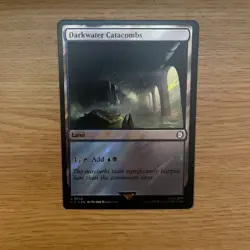 MTG Darkwater Catacombs SURGE FOIL - 0788 - Rare - Fallout PIP - Image 1