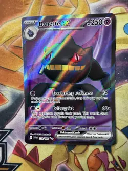 Pokemon Banette EX 229/198 Scarlet & Violet Full Art Holo Card NM Condition - Image 1