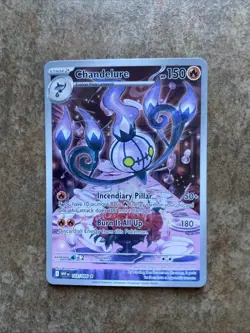 Chandelure 103/086 NM – Illustration Rare – 2025 TCG Pokemon White Flare - Image 1
