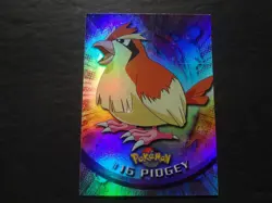 1999 Topps Pokemon Rainbow Foil #16 Pidgey Holo Blue Logo Series 1 TV 1st - Image 1