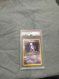 Pokemon Mewtwo TCG Base Set Holo Unlimited Rare Card 10/102 Psa 5 - Image 1