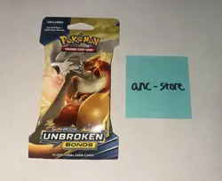 Pokemon - Unbroken Bonds Sleeved Booster Pack Charizard & Reshiram Art - Sealed! - Image 1
