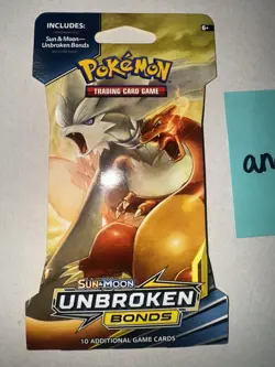 Pokemon - Unbroken Bonds Sleeved Booster Pack Charizard & Reshiram Art - Sealed! - Image 3