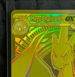 Mega Charizard Y ex 294/217 GOLD Hyper Rare Pokemon Ascended Heroes NEW IN HAND - Image 3