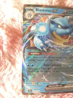 2025 Pokemon Blastoise Ex Stellar Crown Stamped 030/142 Double Rare - Image 2