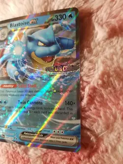 2025 Pokemon Blastoise Ex Stellar Crown Stamped 030/142 Double Rare - Image 3