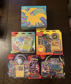Ascended Heroes ETB Prismatic Evolution Pokemon Day 2026 Box Mega Evolution - Image 1
