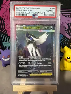 MEGA ABSOL EX SIR Holo 180/132 PSA 10 GEM MINT 2025 Pokemon Mega Evolutions - Image 2