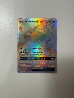 Wishiwashi-GX 151/145 Rare Rainbow Guardians Rising Pokemon Near Mint - Image 1